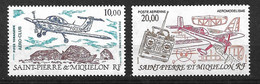 SPM P. Aérienne N°70 & 71 Avions Piper Tomahawk Et Aéromodélisme  Neufs * * TB=MNH VF Au Prix Dela Poste En  1991  ! ! ! - Unused Stamps