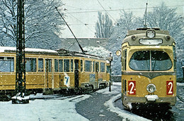 N°9444 R -cpsm Tramway Au Danemark Sous La Neige - Strassenbahnen