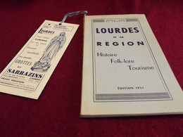 LOURDES ET SA REGION .nouveaux Guides De France édition 1951 Par G. Guillaume - Michelin (guides)