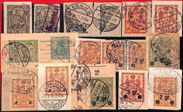 94954 - POLAND - Very Finely USED STAMPS: Local Stamps 1915 WARSZAW - Revenue Stamps