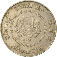 Monnaie, Singapour, 10 Cents, 1988, British Royal Mint, TB+, Copper-nickel - Singapour