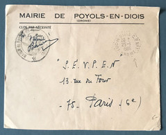 France Enveloppe De Mairie, TAD LUC-EN-DIOIS C.P. N°1, Drome 25.1.1966 - (C1496) - 1961-....
