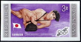 WINTER OLYMPICS-1956-WRESTLING-PERF & IMPERF-DOMINICANA-MNH-A4-535 - Invierno 1956: Cortina D'Ampezzo