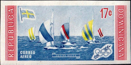 WINTER OLYMPICS-1956-SAILING-IMPERF-DOMINICANA-MNH-A4-535 - Hiver 1956: Cortina D'Ampezzo