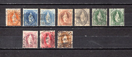 Suiza   1882-1904  .-   Y&T   Nº    71/80     (b) - Ungebraucht