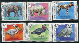 BULGARIA 1988 Sofia Zoo Centenary  MNH / **.  Michel 3657-62 - Unused Stamps