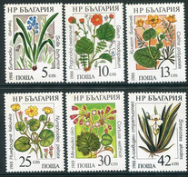 BULGARIA 1988 Aquatic Plants MNH / **.  Michel 3628-33 - Unused Stamps