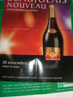 POSTER PIAT BEAUJOLAIS NOUVEAU - Enseignes