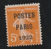 Fance Préoblitéré N° 30 Oblitéré (neuf Sans Gomme) - 1893-1947