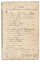 1893 NEVIAN (AUDE) - AMANS BOYER FILS DE ROSALIE HOURMET ET ANNE ARMENGAUD FILLE DE MARGUERITE RODIERE - LIVRET FAMILLE - Documenti Storici