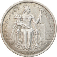 Monnaie, Nouvelle-Calédonie, 2 Francs, 1977, Paris, TB+, Aluminium, KM:14 - Nuova Caledonia