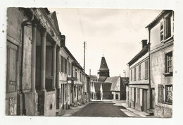 Cp , 60 ,SONGEONS ,rue Du Maréchal De Boufflers ,la Mairie Et L'église ,écrite 1968 - Songeons