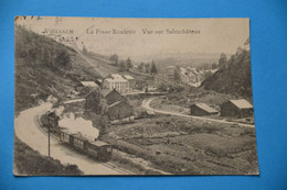 Vielsalm 1927 : La Fosse Roulette Avec Train à Vapeur Et Vue Sur Salmchâteau - Vielsalm