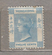 HONG KONG 1863 Victoria 12c MH(*) Mi 12 #17197 - Ungebraucht