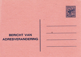 B01-290 AP - Entier Postal - Changement D'adresse N° 20 N - Bericht Van Adresverandering - Addr. Chang.