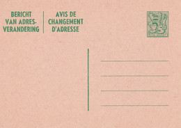 B01-290 AP - Entier Postal - Changement D'adresse N° 22 NF - Bericht Van Adresverandering - Adreswijziging