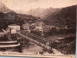 43 / MONISTROL D ALLIER / VUE GENERALE ET PONT METALLIQUE SUR L ALLIER - Monistrol Sur Loire