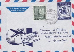 B01-290 FDC Avion Bepitec 807 Dynastie Royal Roi Léopold Ier N°2900 09-07-1949 Bruxelles Brussel 5.99€ - ....-1951