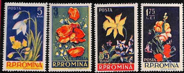 94963a - ROMANIA - STAMP - Yvert # 1469 / 72 - Mint Never Hinged MNH  Flowers - SHIFTED COLOURS - Andere & Zonder Classificatie