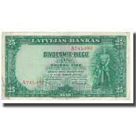 Billet, Latvia, 25 Latu, 1938, KM:21a, TTB - Latvia