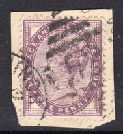 Ireland 1844 Numeral Cancellations: 52 Ballynahinch Down On Piece, 1881 1d Lilac, 16 Dots, SG 172 - Vorphilatelie