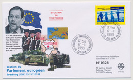 FRANCE => Env 3,00F Emmaüs - Strasbourg Parlement Européen GA - 17/11/1999 - Situation En Tchéchénie - Lettres & Documents