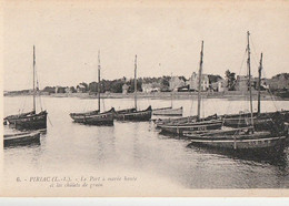 PIRIAC. - Le Port à Marée Haute Et Les Châlets De Grain. Cliché RARE - Piriac Sur Mer