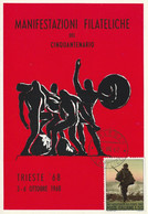 Tematica - Manifestazioni Filateliche - Trieste 1968 -  Manifestazione Filatelica Del Cinquantenario - - Bourses & Salons De Collections