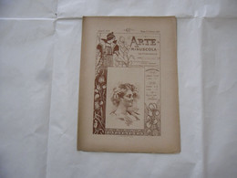 ARTE MINUSCOLA LEZIONE DI DISEGNO ARTE MODA ARALDICA LIBERTY SCRITTURA 1899-3 - Libri Antichi