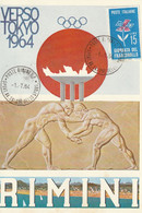 Tematica - Manifestazioni Filateliche - Rimini '64  -  Verso Tokyo 1964 - - Bourses & Salons De Collections