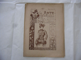 ARTE MINUSCOLA LEZIONE DI DISEGNO ARTE MODA ARALDICA LIBERTY SCRITTURA 1899-5 - Libri Antichi