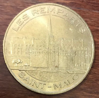 35 SAINT-MALO LES REMPARTS MDP 2012 MÉDAILLE SOUVENIR MONNAIE DE PARIS JETON TOURISTIQUE MEDALS COINS TOKENS - 2012