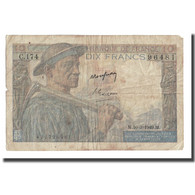 France, 10 Francs, Mineur, 1949, 1949-03-10, TB+, Fayette:8.20, KM:99f - 10 F 1941-1949 ''Mineur''