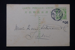 CHINE - Entier Type Dragon Avec Repiquage Commercial Anglais De Tientsin  Au Verso - Voir Taches - L 85666 - Storia Postale