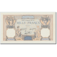 France, 1000 Francs, Cérès Et Mercure, 1938, 1938-11-03, SPL, Fayette:38.32 - 1 000 F 1927-1940 ''Cérès Et Mercure''