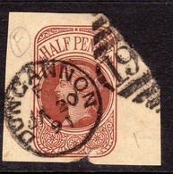Ireland 1844 Numeral Cancellations: 193 Dungannon Tyrone Part Cancel On Newspaper Wrapper Piece - Voorfilatelie