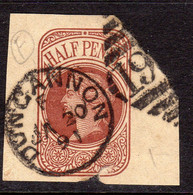 Ireland 1844 Numeral Cancellations: 193 Dungannon Tyrone Part Cancel On Newspaper Wrapper Piece - Vorphilatelie