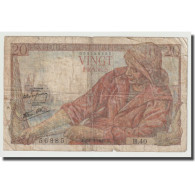 France, 20 Francs, Pêcheur, 1942, 1942-09-24, TB, Fayette:13.3, KM:100a - 20 F 1942-1950 ''Pêcheur''