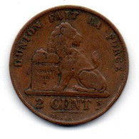 Belgique -  2 Centimes 1870 - TB - Zonder Classificatie