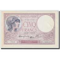 France, 5 Francs, Violet, 1939, 1939-07-20, SPL, Fayette:4.2, KM:83 - 5 F 1917-1940 ''Violet''