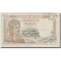 France, 50 Francs, Cérès, 1936, 1936-11-19, TB+, Fayette:17.5, KM:81 - 50 F 1934-1940 ''Cérès''