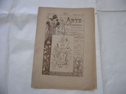 ARTE MINUSCOLA LEZIONE DI DISEGNO ARTE MODA ARALDICA LIBERTY SCRITTURA 1899-63 - Libri Antichi