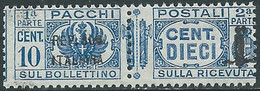 1944 RSI PACCHI POSTALI 10 CENT MNH ** - RB14-7 - Paquetes Postales
