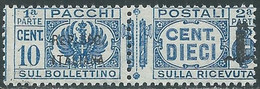 1944 RSI PACCHI POSTALI 10 CENT MNH ** - RB12-7 - Paquetes Postales