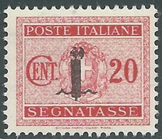 1944 RSI SEGNATASSE 20 CENT MNH ** - RB2-6 - Postage Due