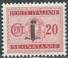 1944 RSI SEGNATASSE 20 CENT MNH ** - RB2-5 - Postage Due