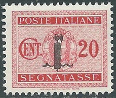 1944 RSI SEGNATASSE 20 CENT MNH ** - RB2-4 - Postage Due
