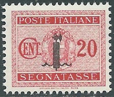 1944 RSI SEGNATASSE 20 CENT MNH ** - RB2-4 - Strafport