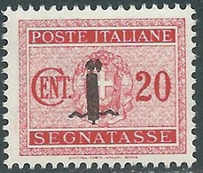 1944 RSI SEGNATASSE 20 CENT MNH ** - RB2-3 - Postage Due