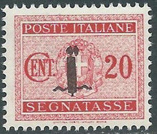 1944 RSI SEGNATASSE 20 CENT MNH ** - RB2-3 - Segnatasse